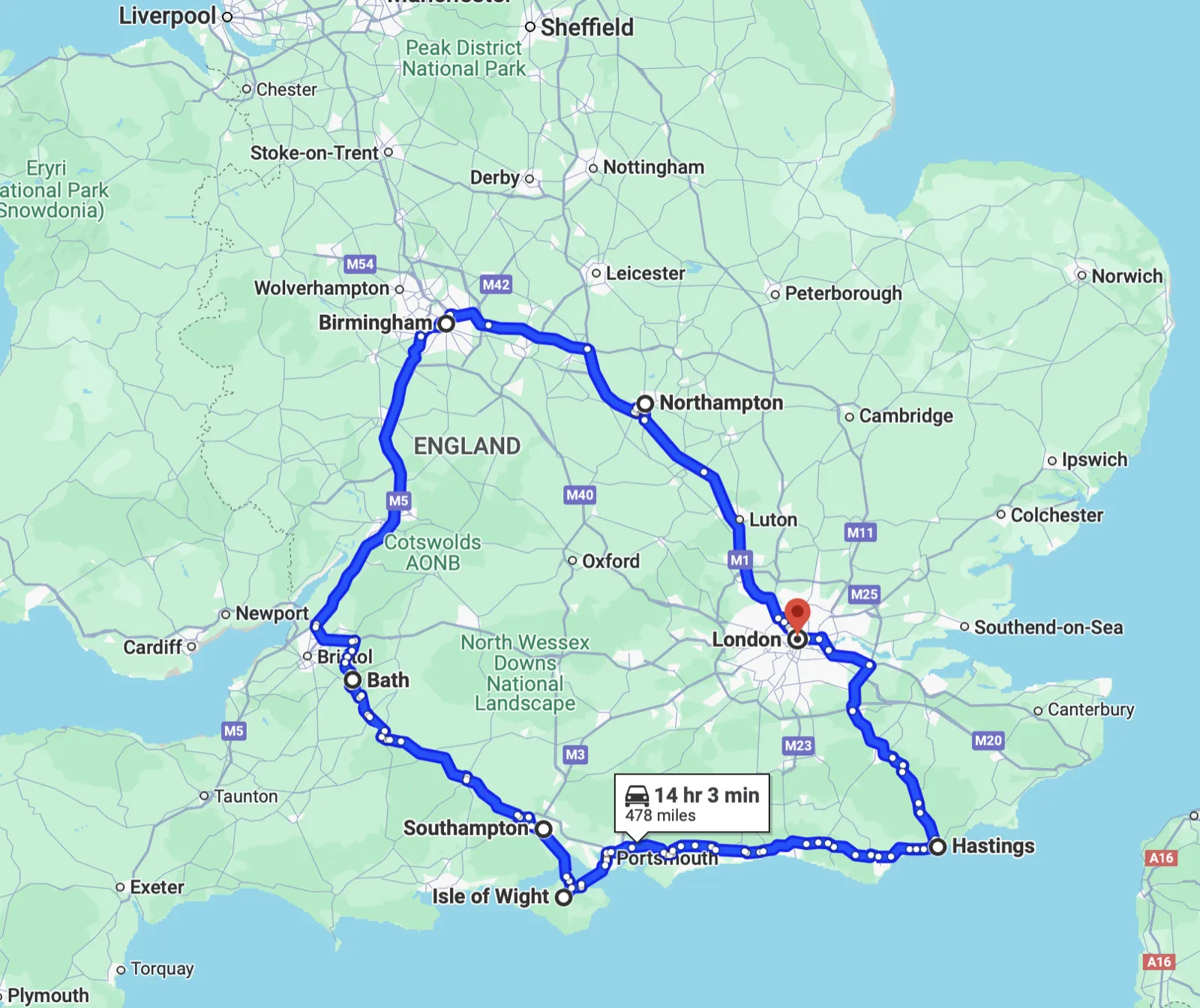 Roadtrip in UK